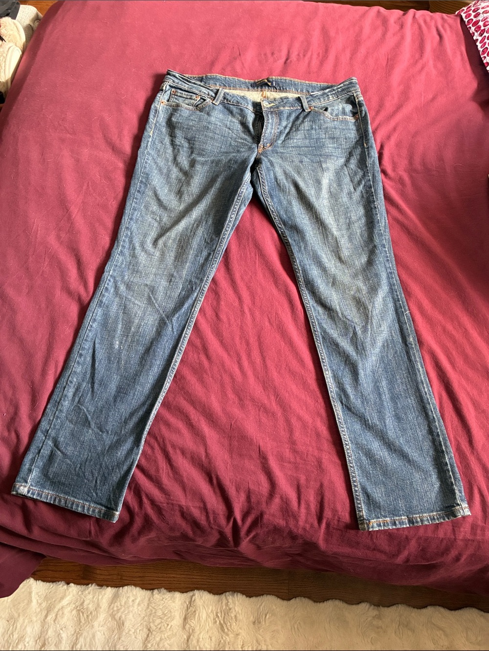 Levis 524 Super Too Low Juniors Low Rise Skinny Size 17